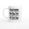 Mug Tableau Périodique du Joueur de Bowling Boule Quilles Strike Rigole Chaussures Spare