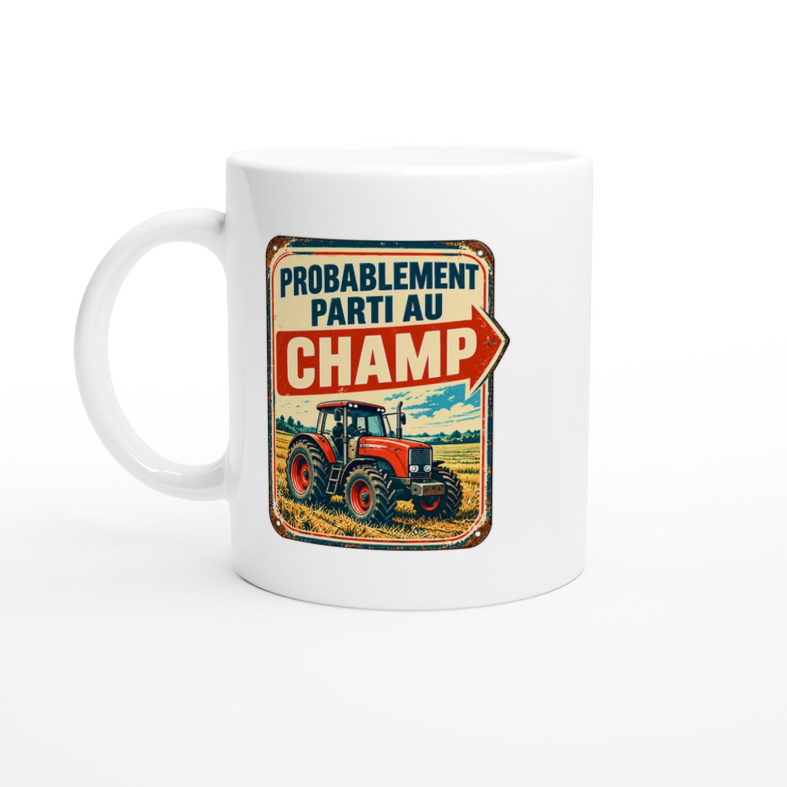 Mug Agriculture Probablement Parti Au Champ