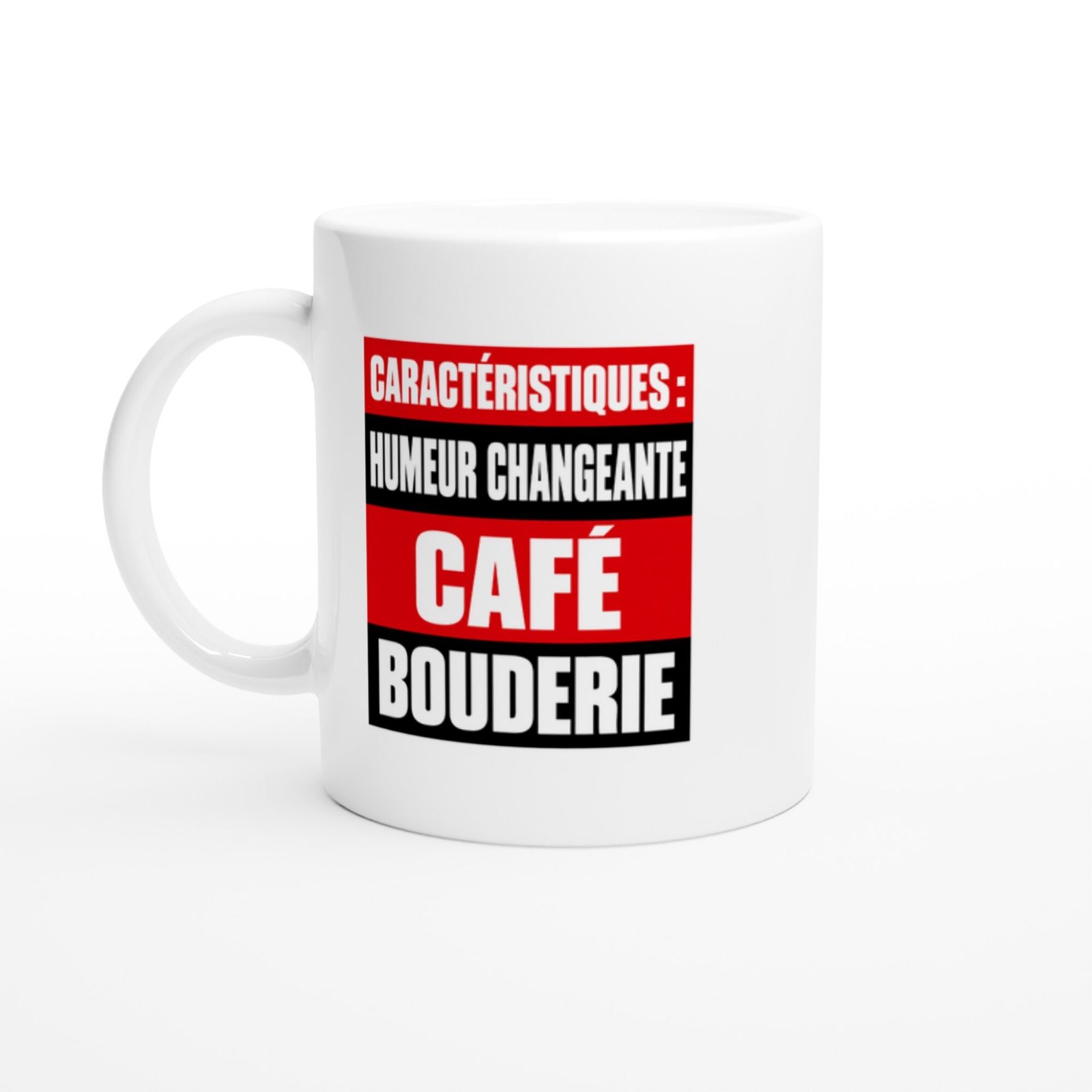 Mug Caractéristiques Humeur Changeante Café Bouderie