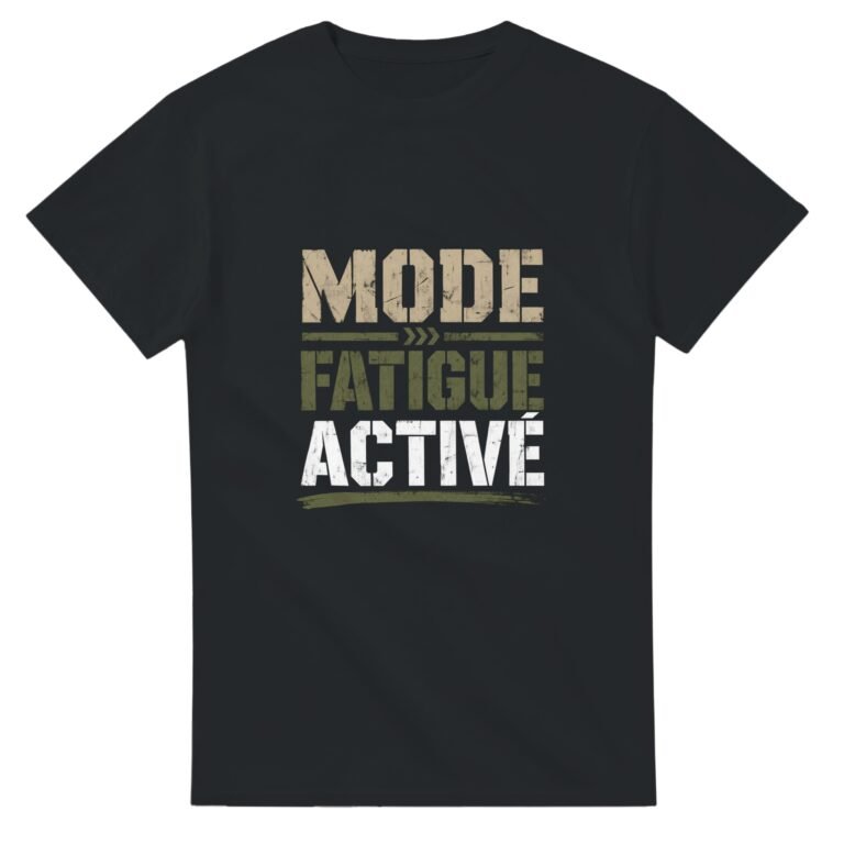 T shirt Mode Fatigue Activé Style Militaire