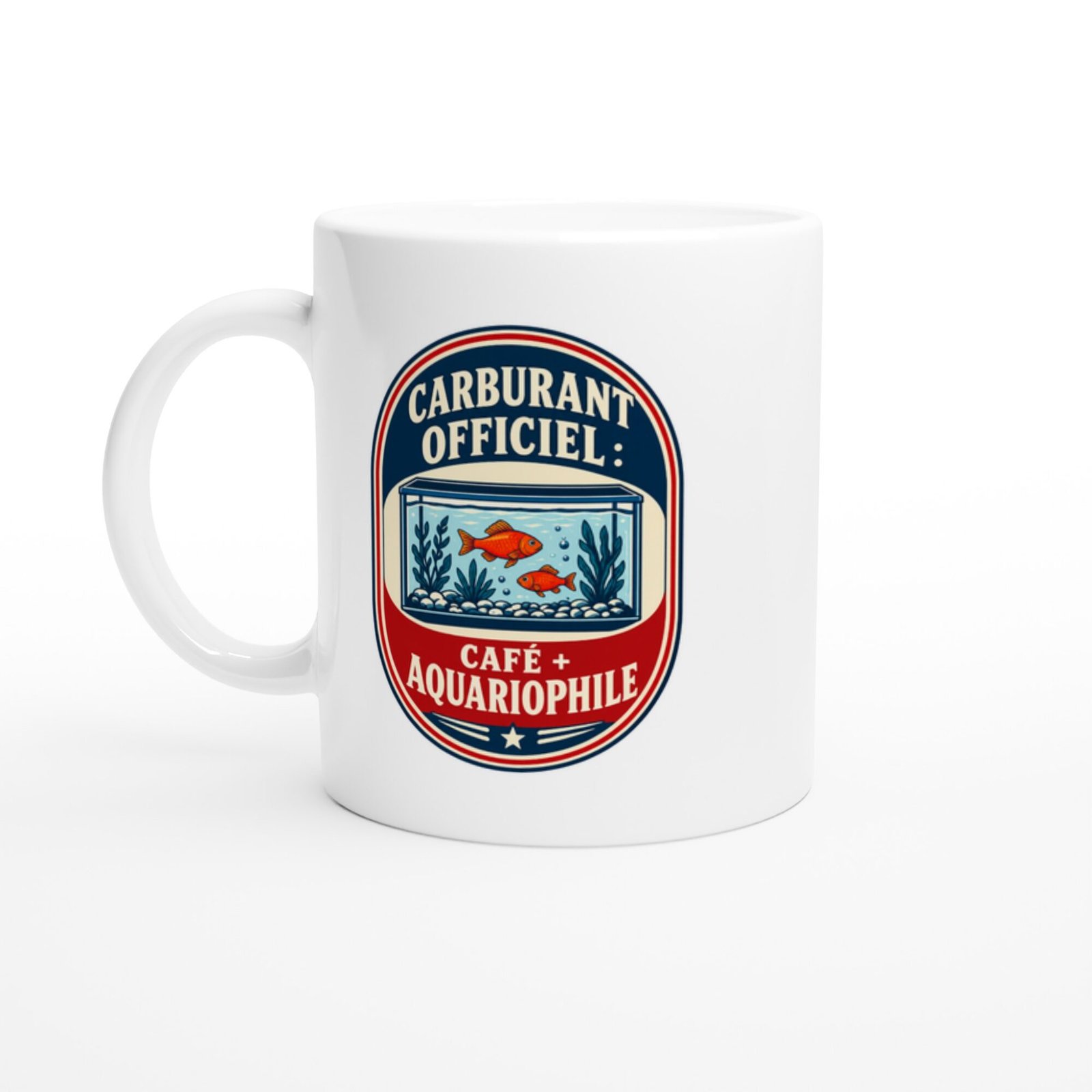 Mug Carburant Officiel Café + Aquariophile