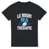 T shirt Le Rugby Ma Thérapie Bleu