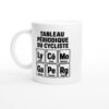 Mug Tableau Périodique du Cycliste Lycra Côte Mollets Gâteau Peloton Regret