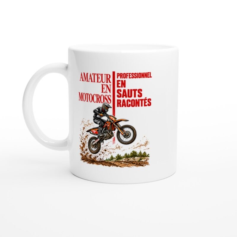 Mug Amateur En Motocross Professionnel En Sauts Racontés