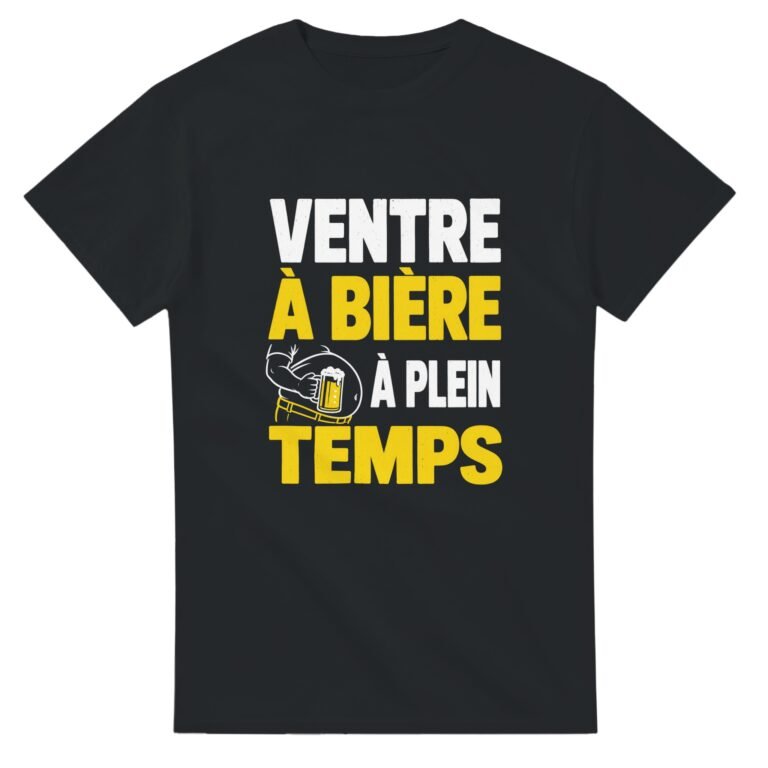 T shirt Ventre à Bière à Plein Temps