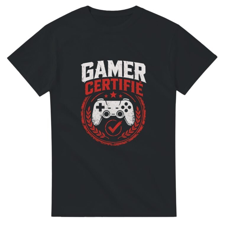 T shirt Gamer Certifié