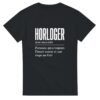T shirt Horloger Personne Qui A Toujours l&rsquo;Heure Exacte et une Loupe sur l&rsquo;Œil