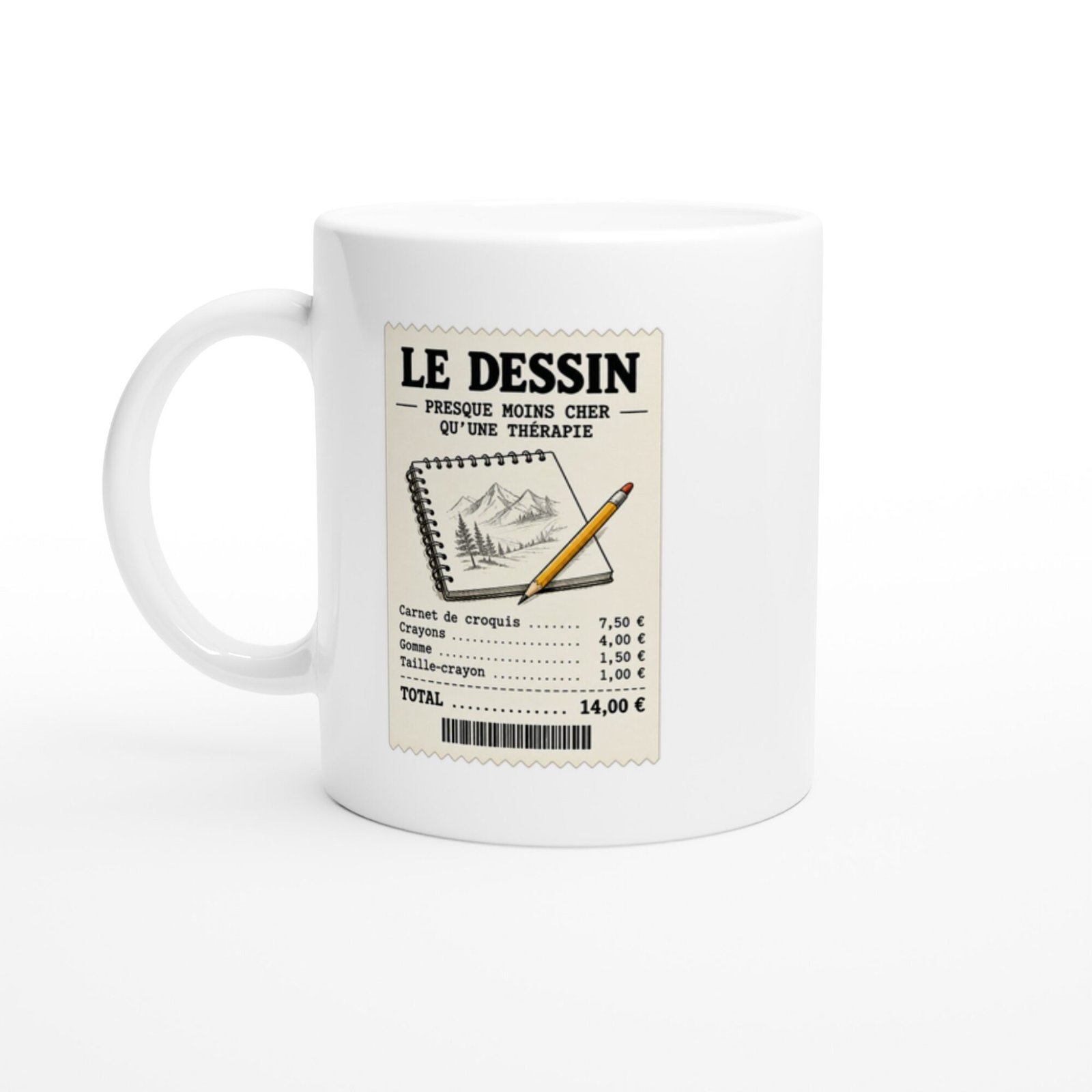 Mug Dessin Presque Moins Cher Qu&rsquo;Une Thérapie