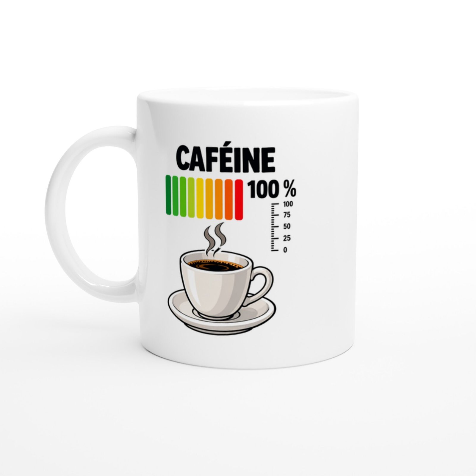Mug Caféine 100 pour cent