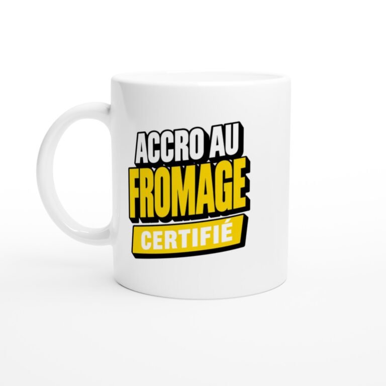 Mug Accro au Fromage Certifié