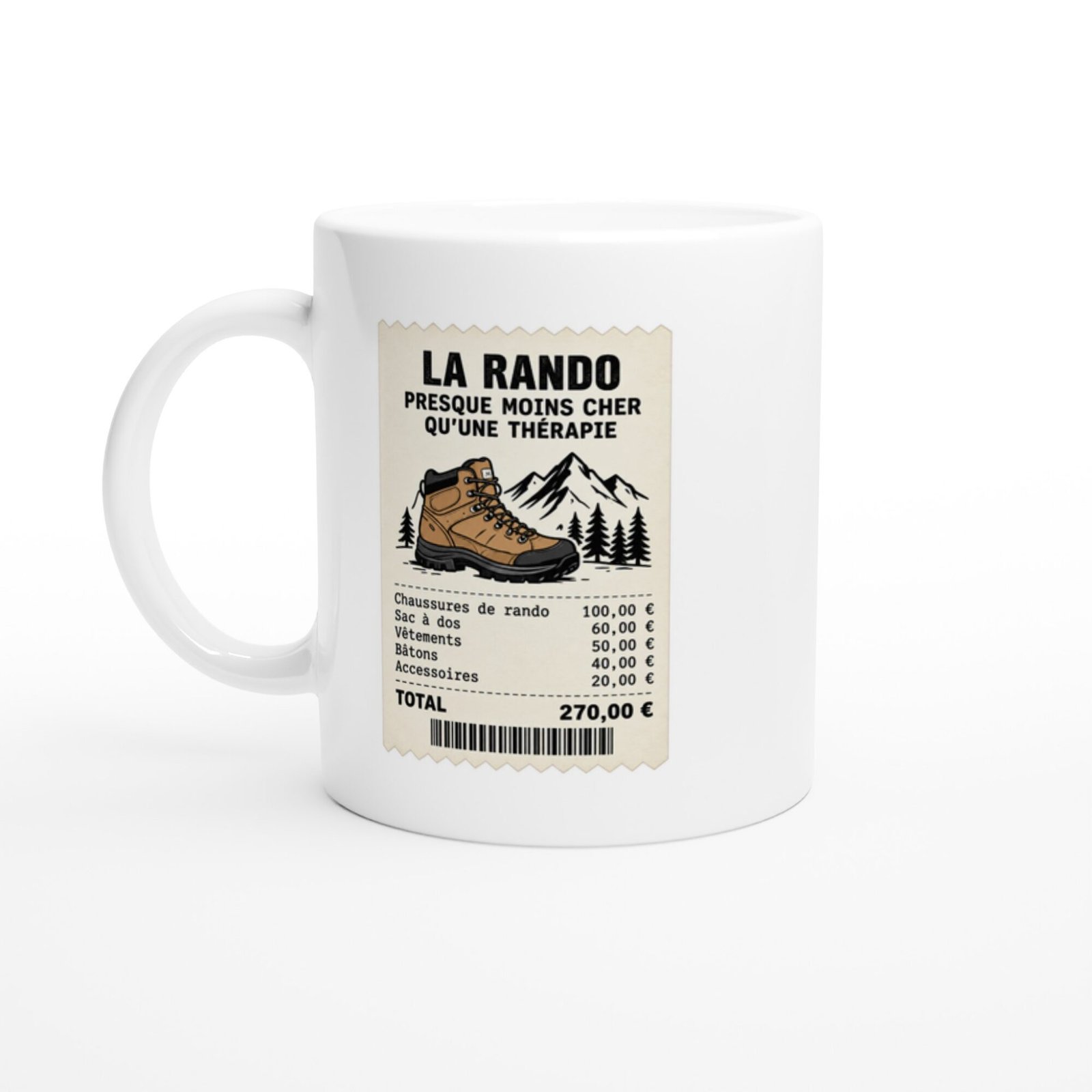 Mug Randonnée Presque Moins Cher Qu&rsquo;Une Thérapie