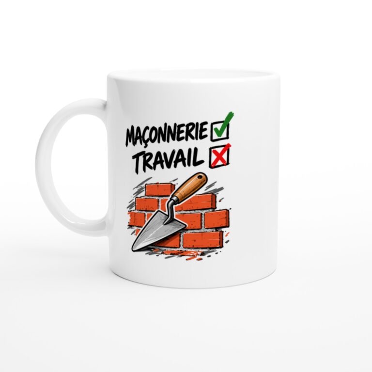 Mug Maçonnerie Travail