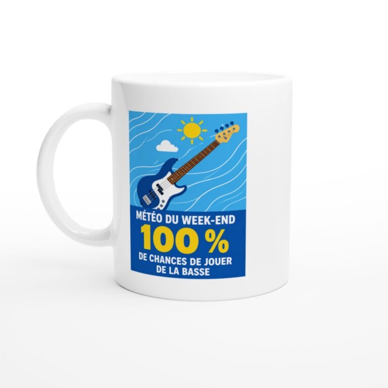 Mug Météo Du Week-End 100 % De Chances De Jouer De La Basse