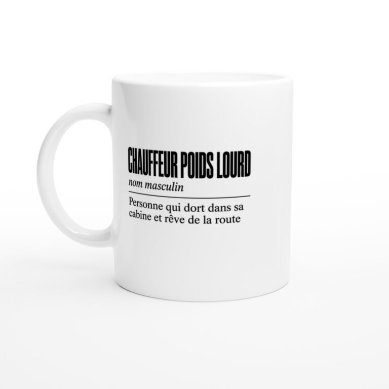Mug Chauffeur Poids Lourd Personne Qui Dort Dans Sa Cabine et Rêve de la Route