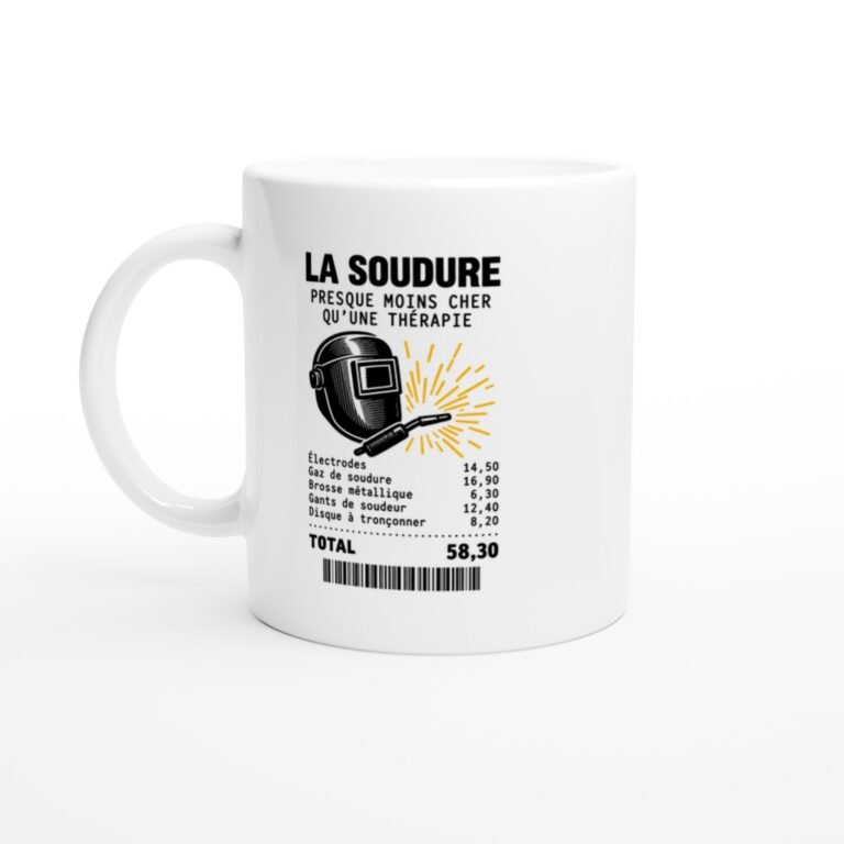 Mug Soudure Presque Moins Cher Qu'Une Thérapie