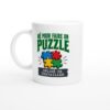 Mug Né Pour Faire Un Puzzle Obligé De Travailler