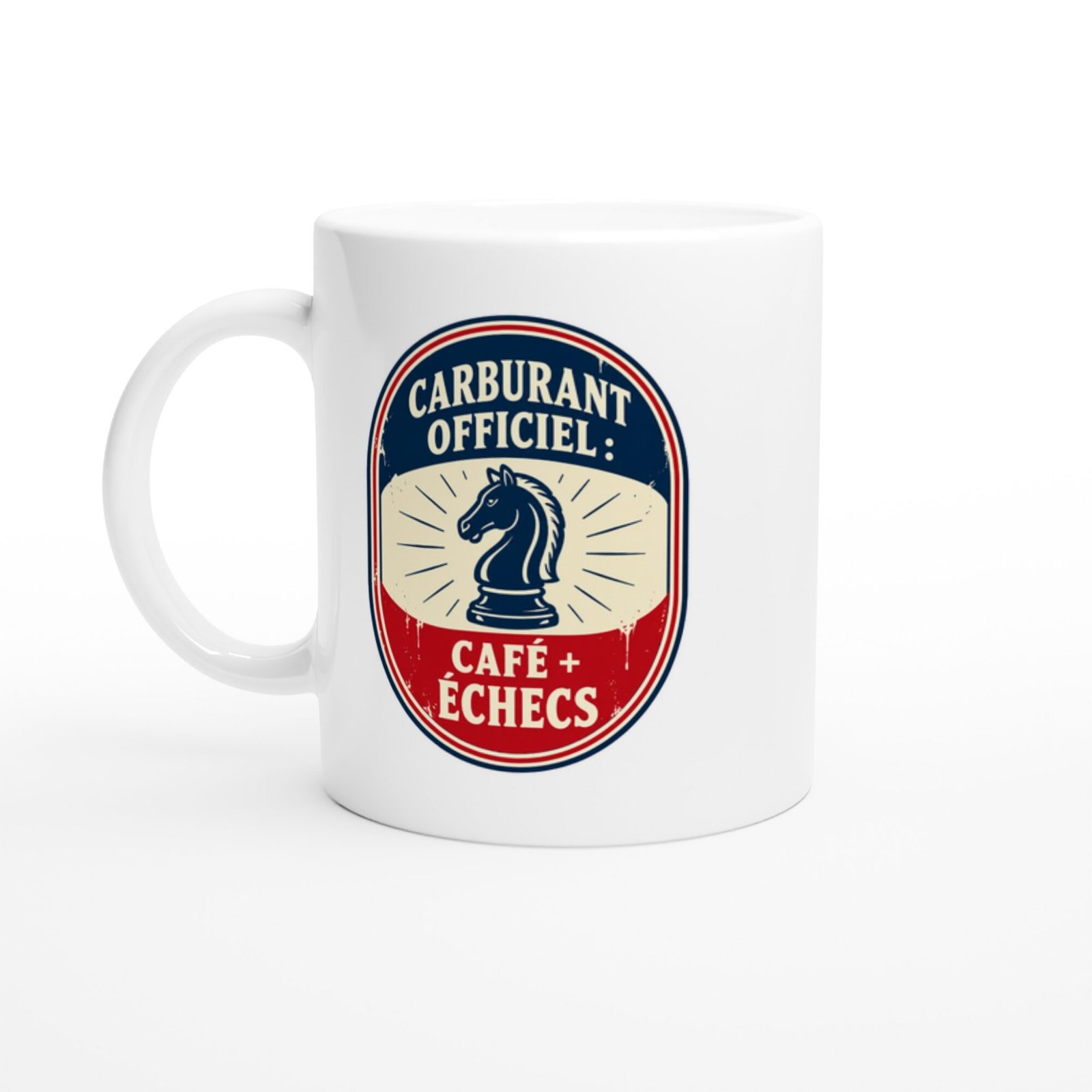 Mug Carburant Officiel Café + Échecs