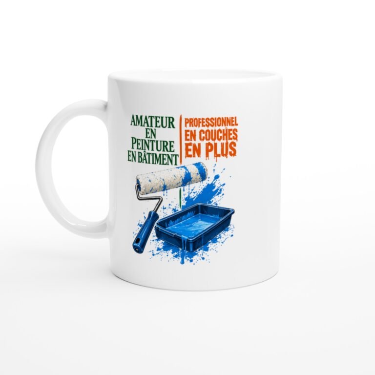 Mug Amateur En Peinture En Bâtiment Professionnel En Couches En Plus