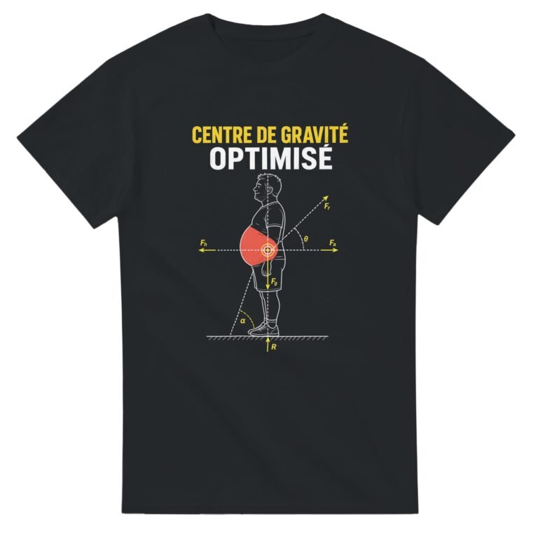 T shirt Ventre Rond Centre de Gravité Optimisé
