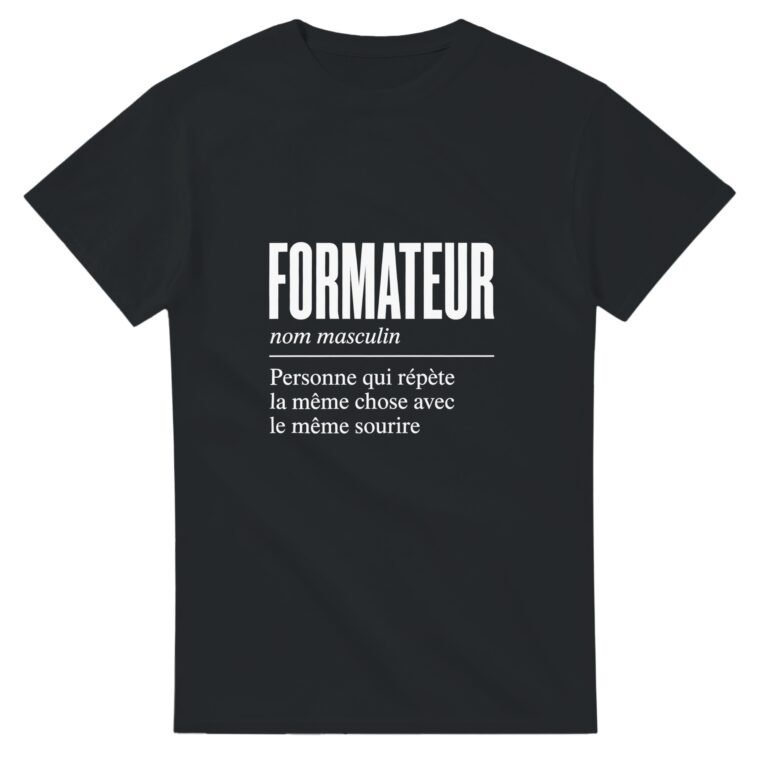 T shirt Formateur Personne Qui Répète la Même Chose Avec le Même Sourire