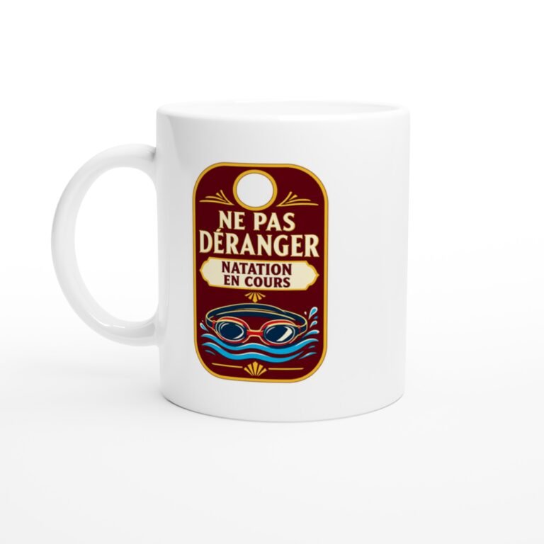 Mug Ne Pas Déranger Natation En Cours