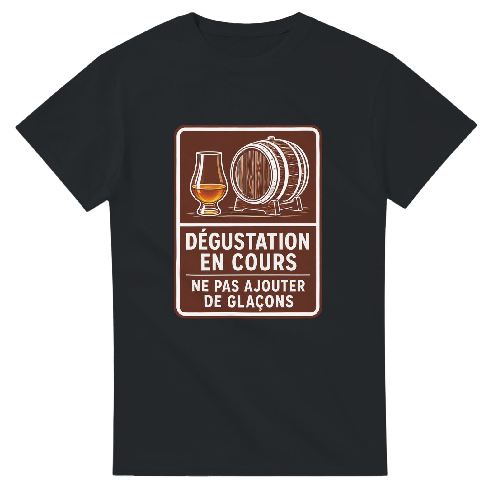 T shirt Whisky Dégustation en Cours Ne Pas Ajouter de Glaçons
