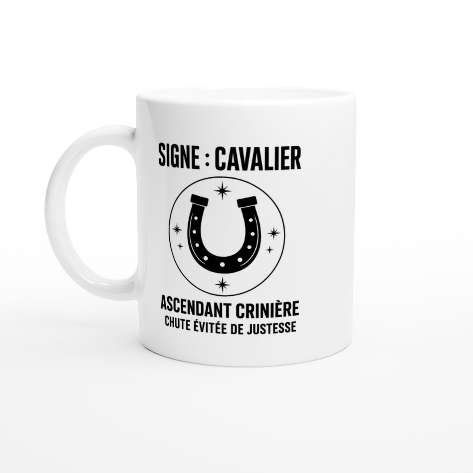 Mug Signe Cavalier Ascendant Crinière Chute Évitée de Justesse