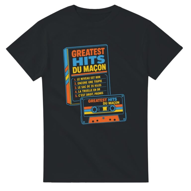 T shirt Greatest Hits du Maçon le Niveau Est Bon Encore une Toupie le Sac de 35 Kilos