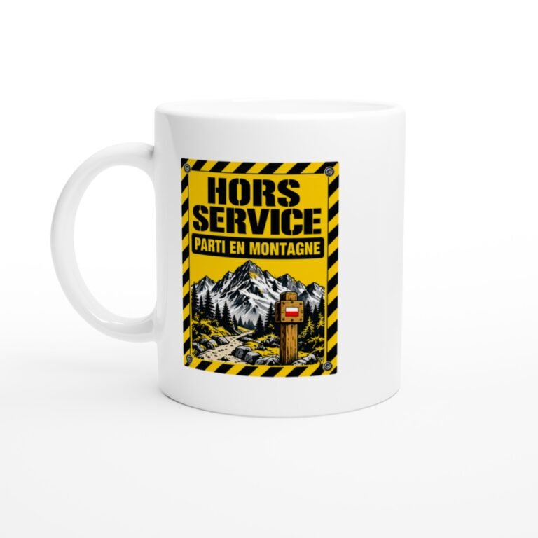 Mug Hors Service Parti En Montagne