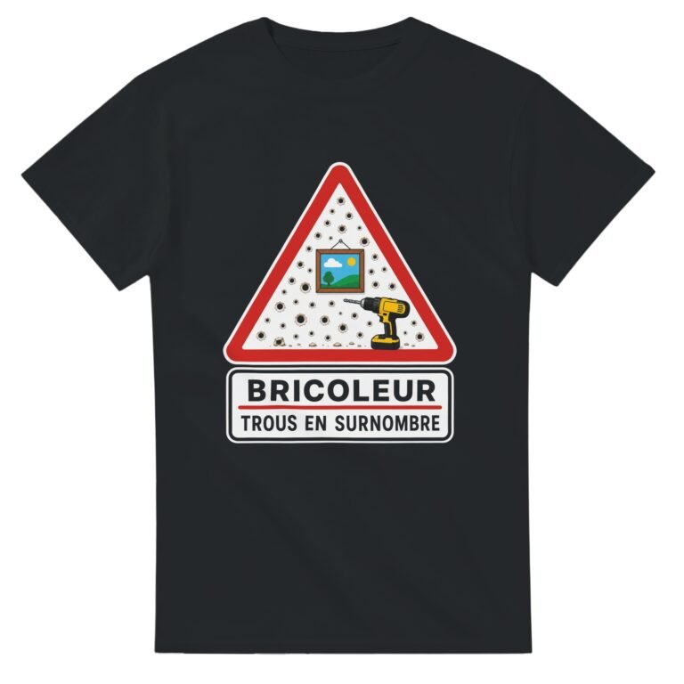 T shirt Bricoleur Trous en Surnombre