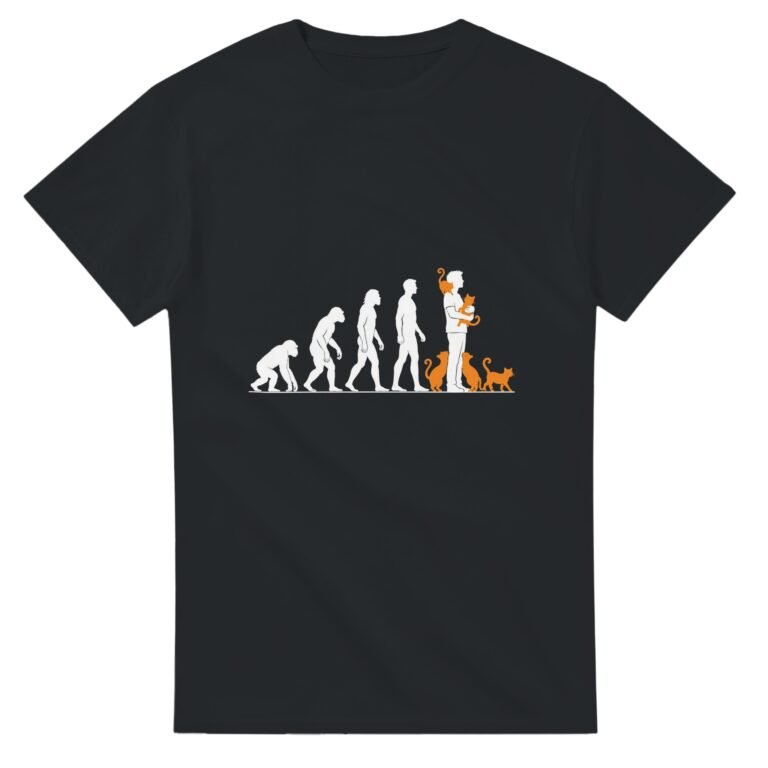 T shirt Chat Évolution