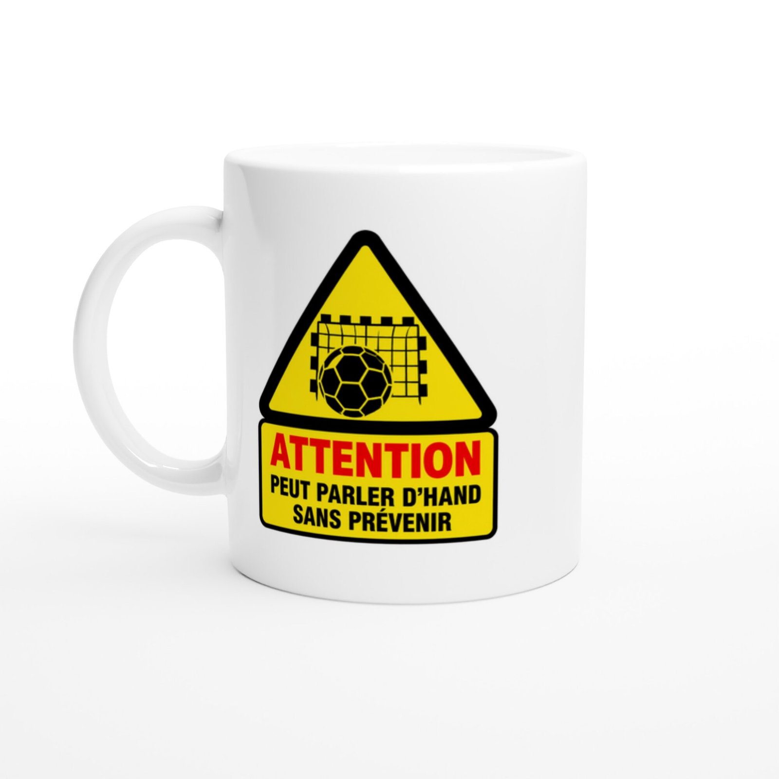 Mug Attention Peut Parler D&rsquo;Hand Sans Prévenir