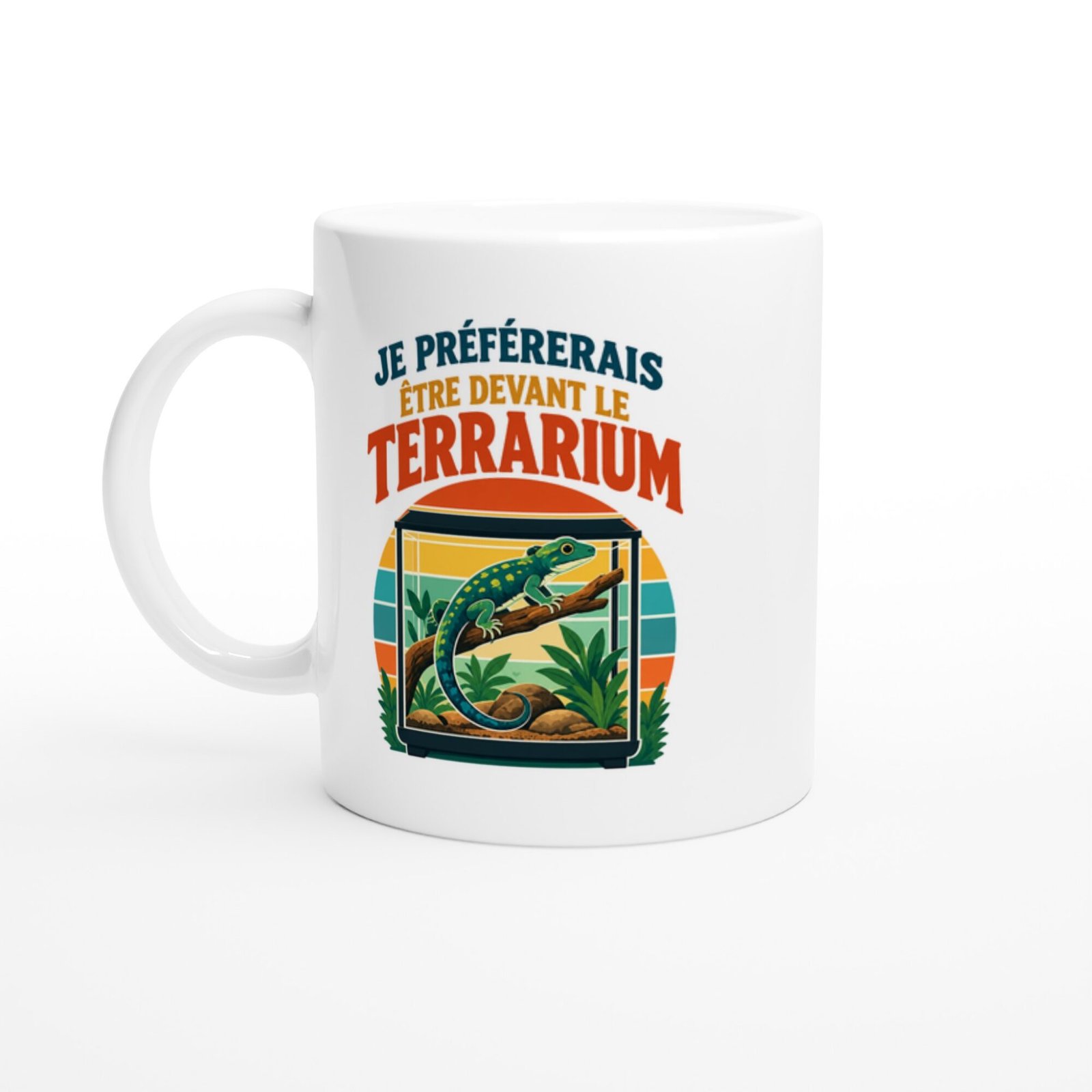 Mug Je Préférerais Être Devant Le Terrarium