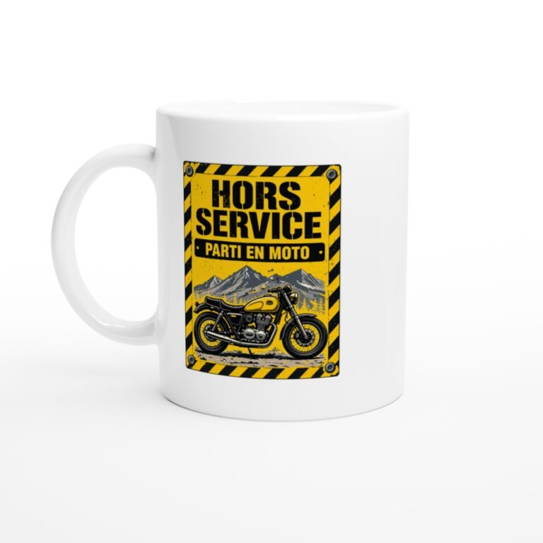 Mug Hors Service Parti En Moto