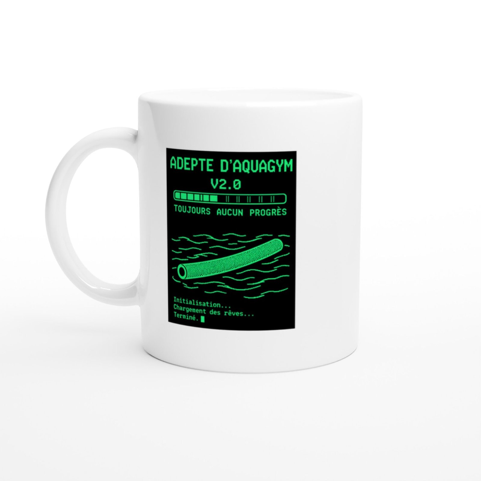 Mug Adepte D&rsquo;Aquagym V2.0 Toujours Aucun Progrès