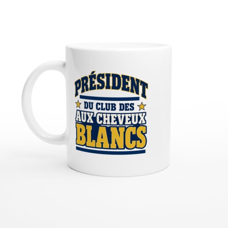 Mug Président du Club des aux Cheveux Blancs