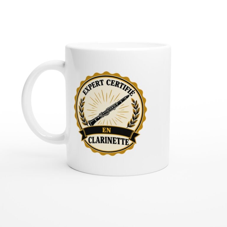 Mug Clarinette Expert Certifié En Clarinette