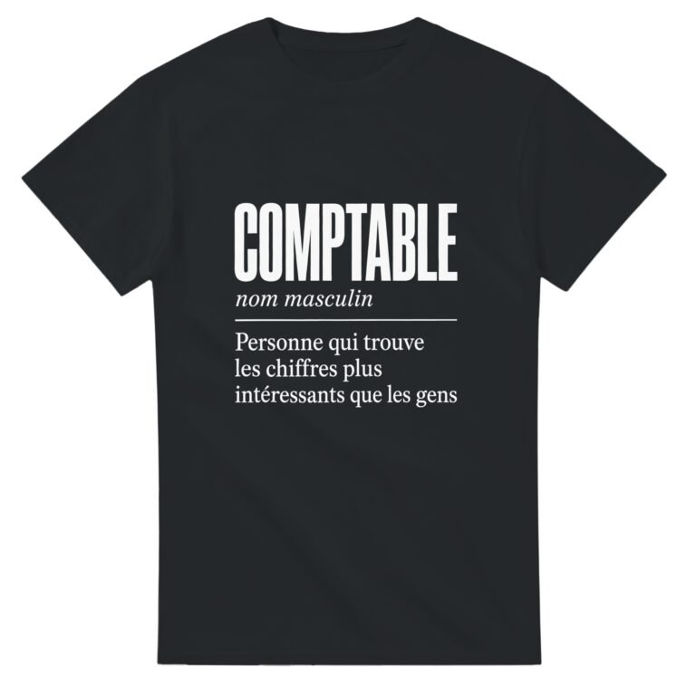 T shirt Comptable Personne Qui Trouve les Chiffres Plus Intéressants Que les Gens