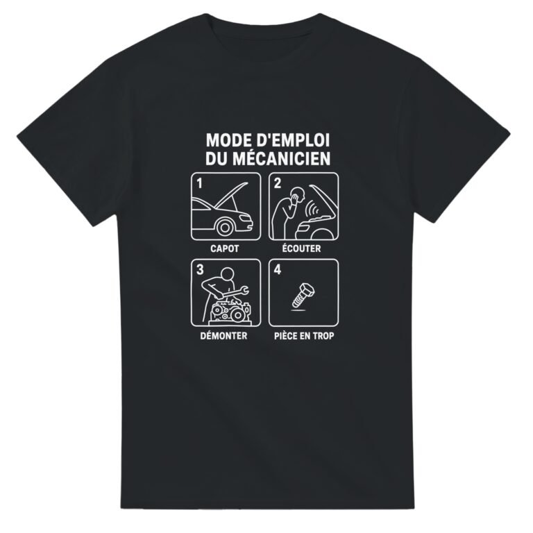 T shirt Mode d'Emploi du Mécanicien