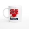 Mug Né Pour Jouer Au Ping Obligé De Travailler