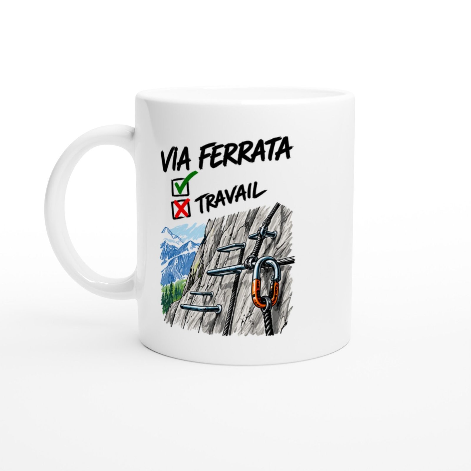 Mug Via Ferrata Travail