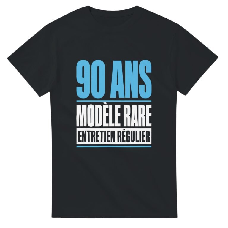 T shirt 90 Ans Modèle Rare Entretien Régulier
