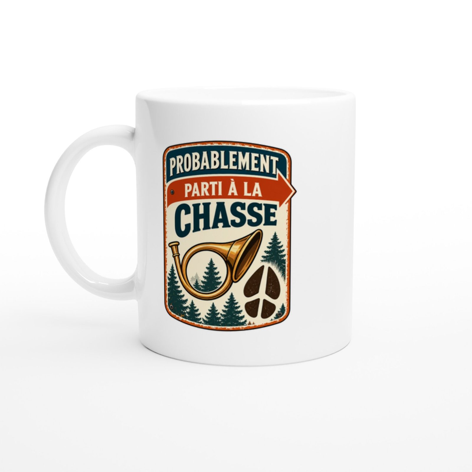 Mug Chasse Probablement Parti À La Chasse