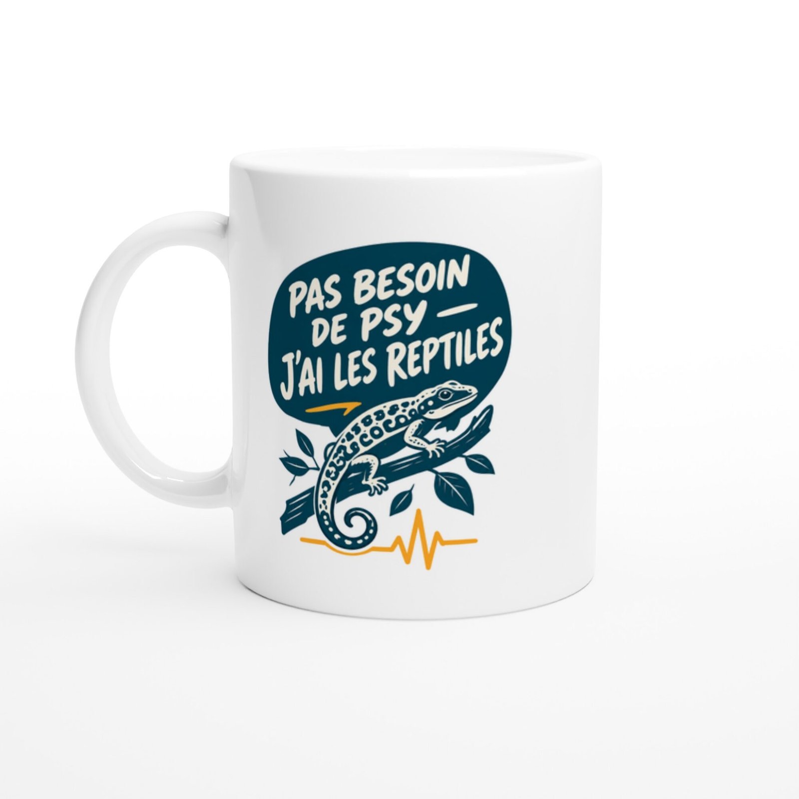 Mug Reptiles Pas Besoin De Psy J&rsquo;Ai Les Reptiles