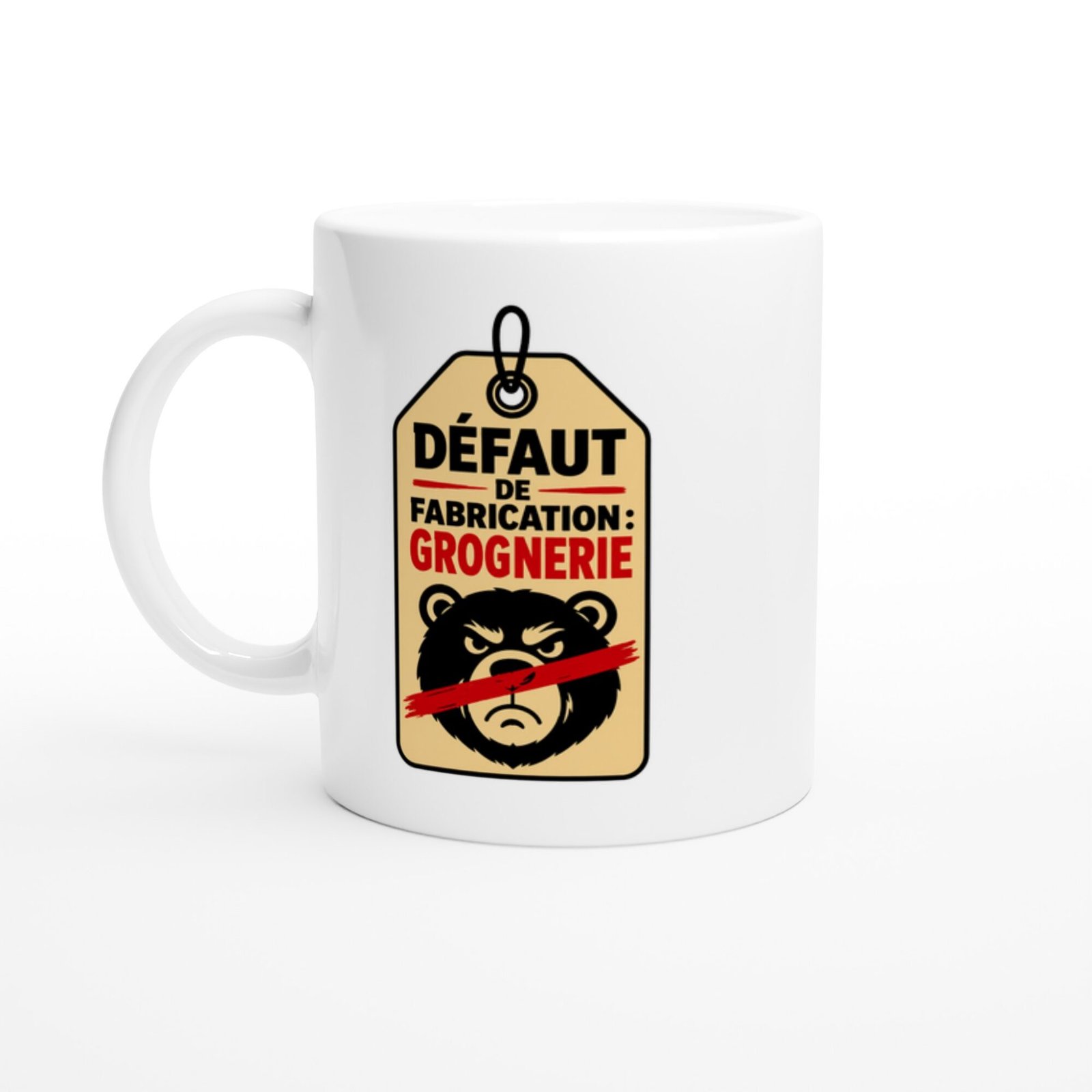 Mug Défaut de Fabrication Grognerie Œillet Noir