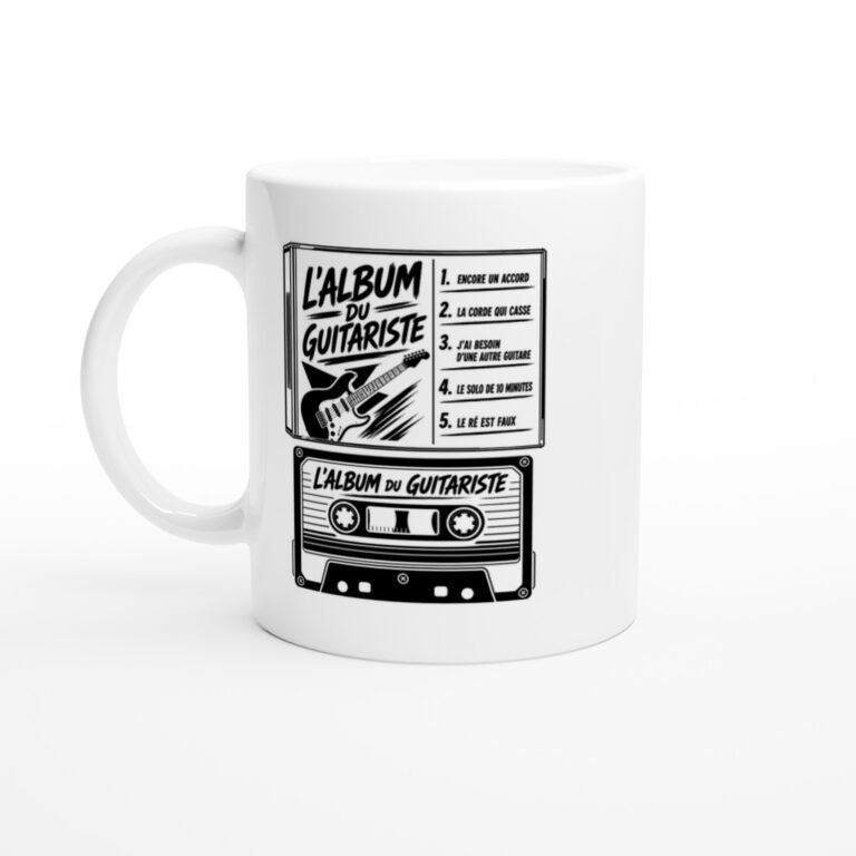 Mug l'Album du Guitariste Encore un Accord la Corde Qui Casse J'Ai Besoin d'Une Autre