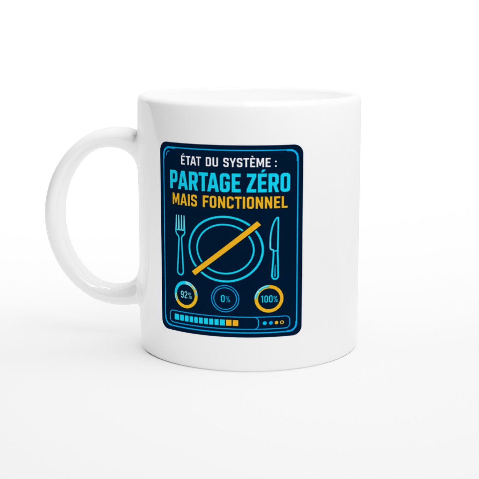 Mug État du Système Partage Zéro Mais Fonctionnel
