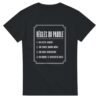 T shirt Règles du Paddle On Reste Debout On Tombe Quand Même On Rame Doucement On Admire