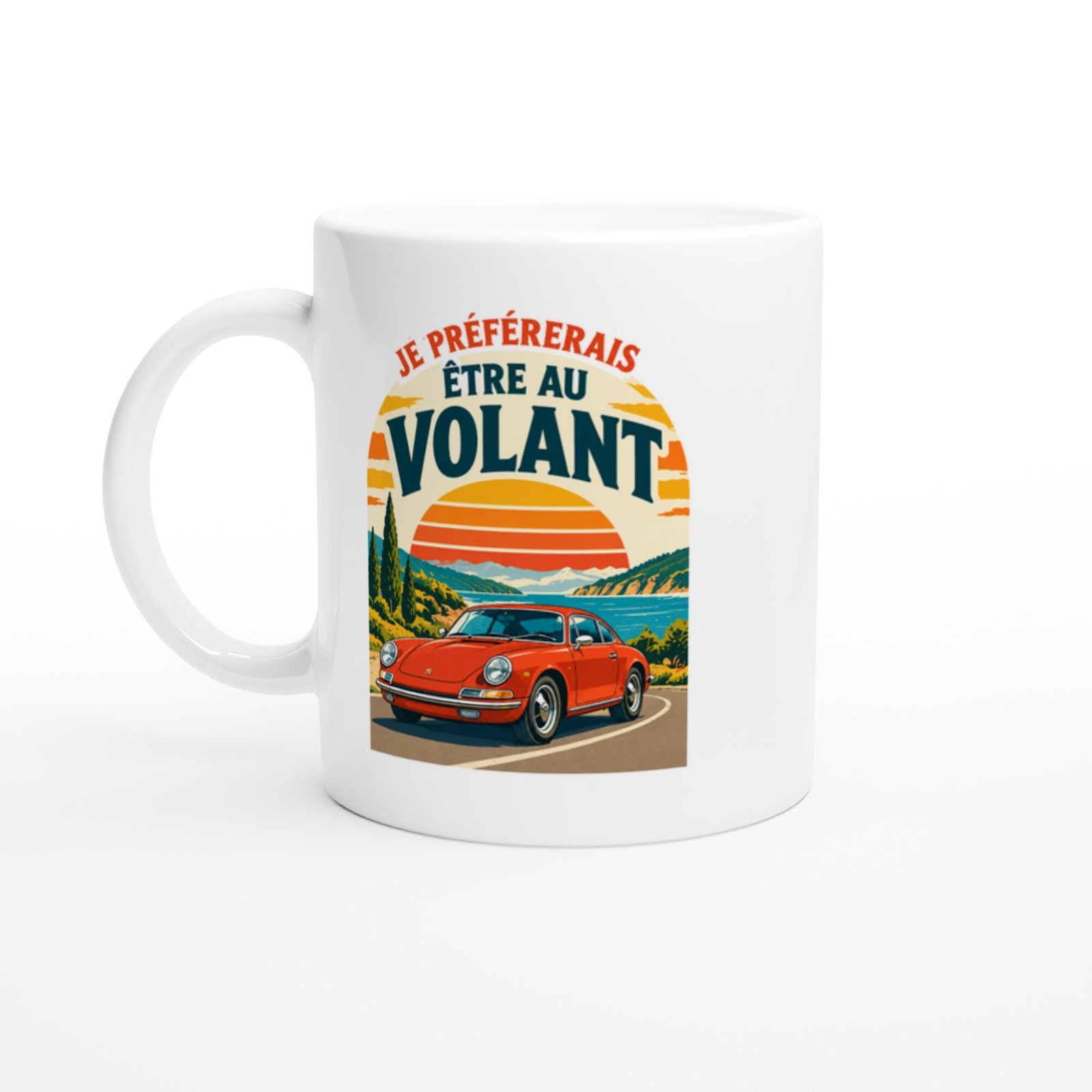 Mug Voiture De Collection Je Préférerais Être Au Volant