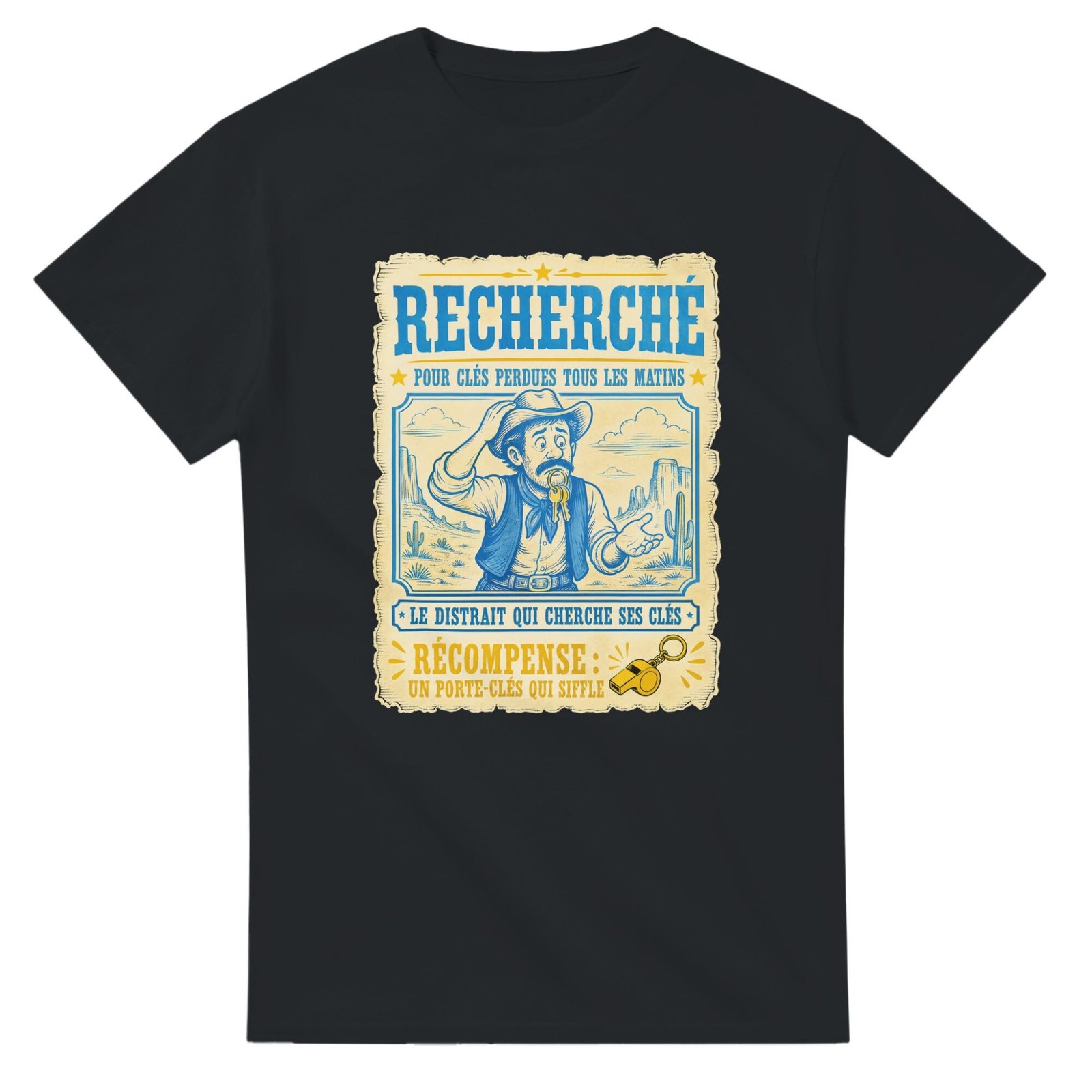 T shirt Recherché pour Clés Perdues Tous les Matins le Distrait Qui Cherche Ses Clés